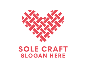 Textile Heart Crafts logo design