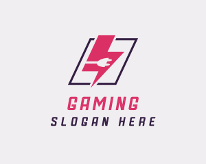 Thunder - Lightning Plug Energy logo design