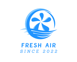 Fan Ventilation Cooling logo design