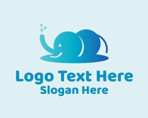 Cute Fat Elephant Logo
