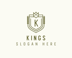 Royal Shield Crown logo design