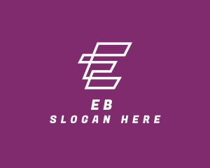 Letter E Business logo design