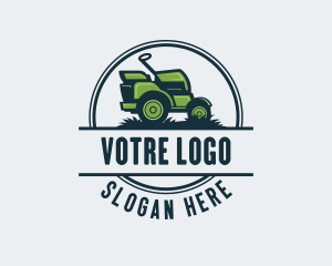 Grass - Grass Riding Lawn Mower logo design