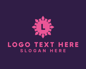 Organic - Geometric Flower Decor logo design