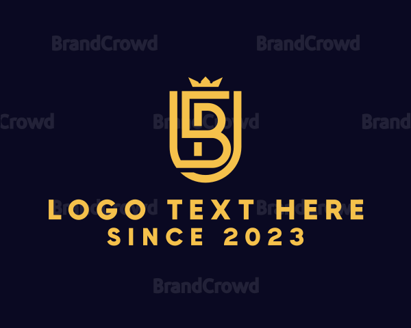 Company Letter B Shield Logo