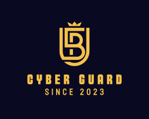 Malware - Crown Security Shield Letter B logo design