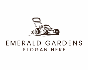 Gardening Lawn Mower logo design