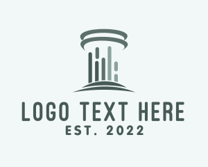 Concrete - Architecture Concrete Pillar logo design
