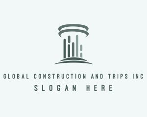 Financial - Architecture Concrete Pillar logo design