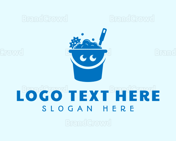 Cleaning Bucket Smile Logo