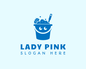 Sponge - Cleaning Bucket Smile logo design