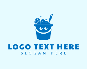 Cleaning Bucket Smile Logo