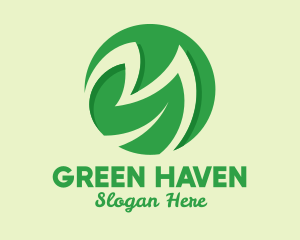 Leafy - Green Salad Restaurant logo design