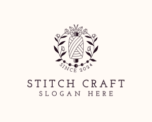 Sewing Floral Thread logo design