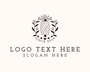 Sewing Floral Thread Logo