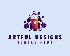 Graffiti Spray Paint logo design