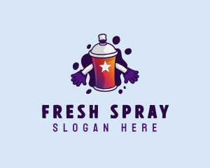 Graffiti Spray Paint logo design