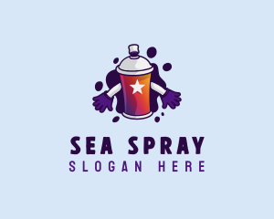 Graffiti Spray Paint logo design