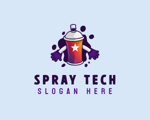 Graffiti Spray Paint logo design