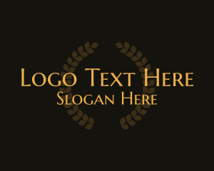 Legal - Formal Legal Wreath logo design
