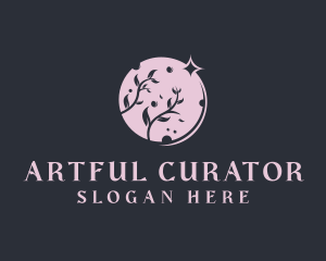 Moon Floral Art Studio logo design