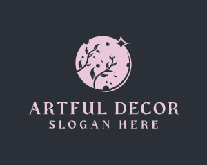 Moon Floral Art Studio logo design