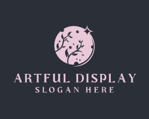 Moon Floral Art Studio logo design