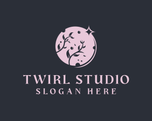 Moon Floral Art Studio logo design