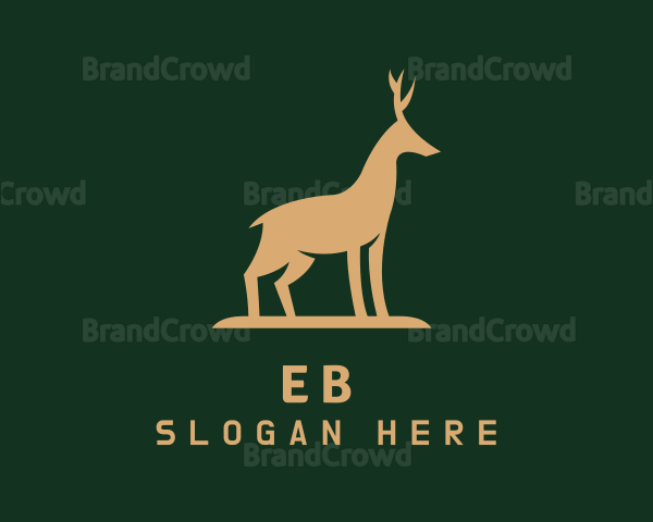 Luxury Deer Animal Logo