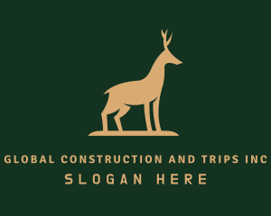 Luxury Deer Animal Logo