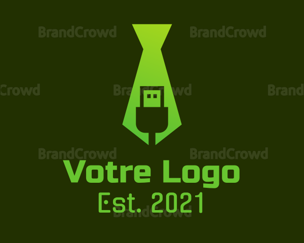 Green USB Tie Logo