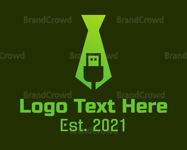 Green USB Tie Logo