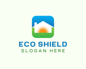 Sun Eco House logo design