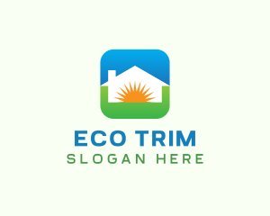 Sun Eco House logo design