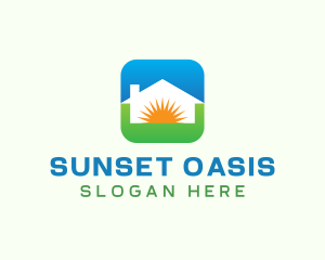 Sun Eco House logo design