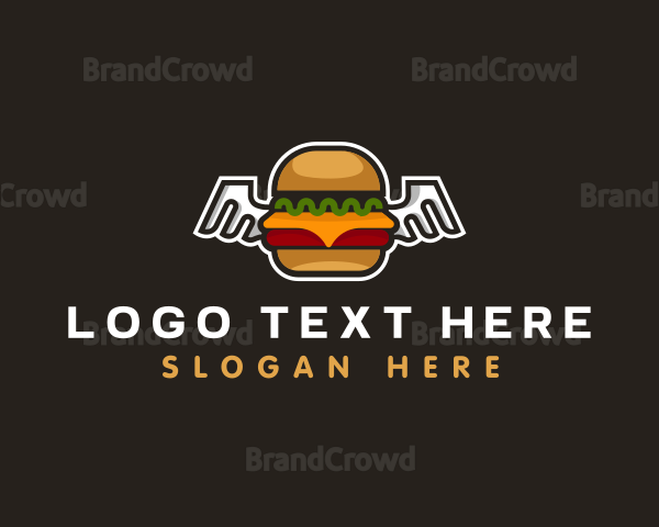 Cheese Burger Wings Logo