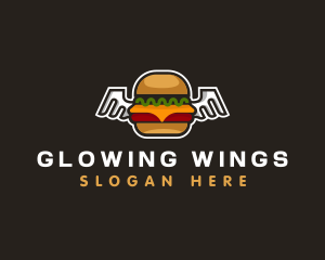 Cheese Burger Wings logo design