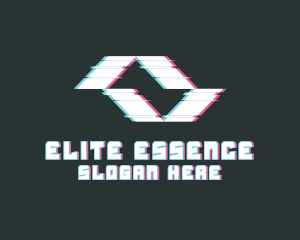 Game - Abstract Movement Glitch logo design
