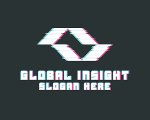 Stream - Abstract Movement Glitch logo design