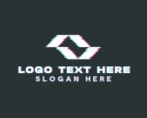 Web - Abstract Movement Glitch logo design