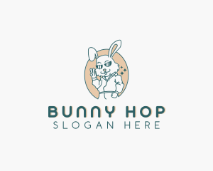 Hiphop Bunny Rabbit logo design