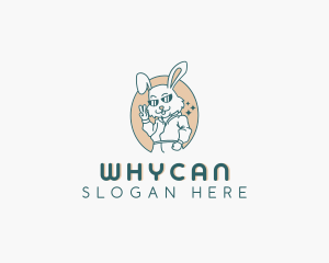Veterinarian - Hiphop Bunny Rabbit logo design
