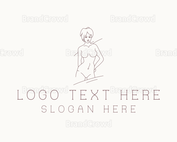 Nude Woman Body Logo