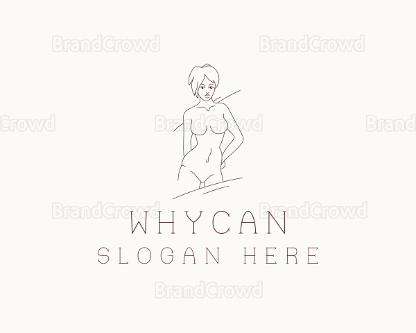 Nude Woman Body Logo