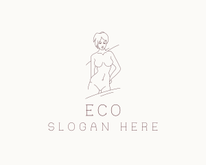 Nude Woman Body Logo