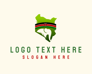 Safari - Kenya Elephant Wildlife logo design