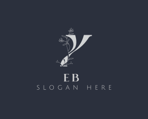 Letter Y - Elegant Floral Beauty Letter Y logo design