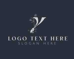 Elegant Floral Beauty Letter Y Logo