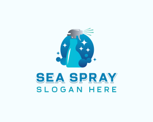 Sanitation Cleaning Disinfectant logo design