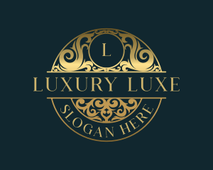  Luxury Ornamental Crest logo design